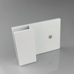 SB10VL Square Glass to Nib Wall 180 Degree Bracket